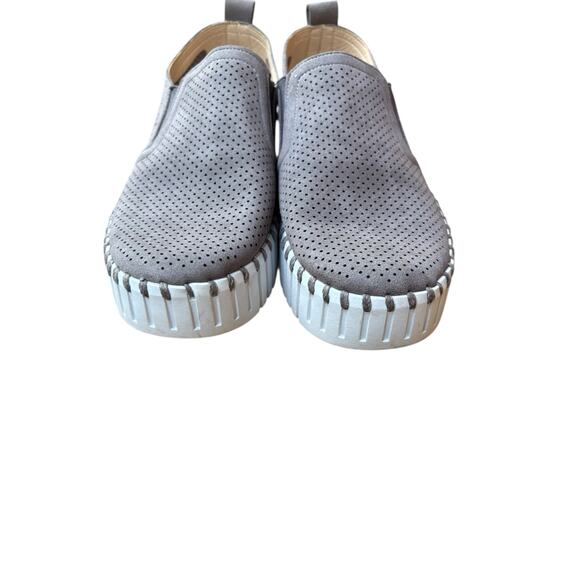 Ilse Jacobsen Dark Grey Tulip Perforated Slip on Sneaker EU36 / US6 - Picture 6 of 11